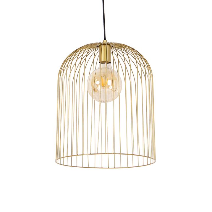 Dizajnerska viseća lampa zlatna - Wire Knock
