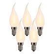 Set-mit-5-E14-LED-Matt-Kerzenlampen-BXS35-1W-100-Lumen-2200K