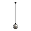 Candeeiro-suspenso-Art-Deco-preto-com-vidro-fumado---Wallace