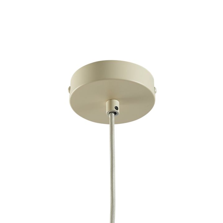 Japandi piekaramā lampa bēša ar auduma abažūru - Bida