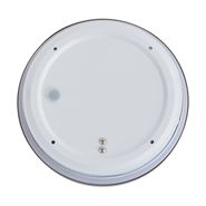 Moderné-stropné-svietidlo-sivohnedé-s-bielou-farbou-25-cm-IP44---Walden