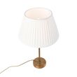 Bronzas-galda-lampa-ar-krokoto-abažūru-baltā-krāsā-35-cm---Parte