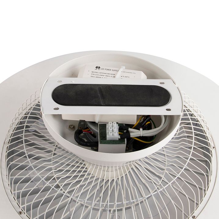 Stropní ventilátor stříbrný s hvězdným efektem 60 cm vč. LED stmívatelný s dálkovým ovládáním - Climo