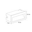 Moderne-Inbouw-Wandlamp-Zwart-16cm-incl.-LED-IP65---Mert