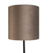 Gulvlampe-sort-med-taupe-og-gull-fløyels-skjerm-40-cm---Simplo