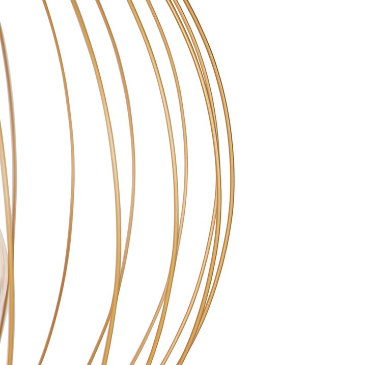 Design lógólámpa arany 60 cm - Wire Dos