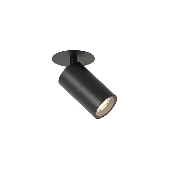 Komplekt 6 modernset süvistatavat kohtvalgustit must GU10 50mm IP44 - Chels