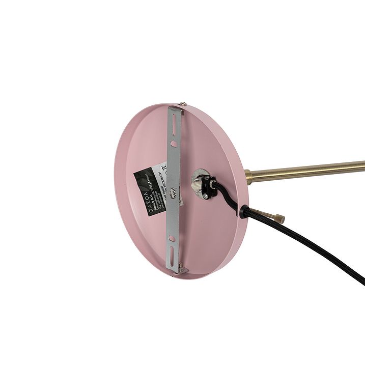 Retro zidna lampa čelična roze sa bronzom - Milou