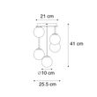 Plafoniera-moderna-aurie-cu-5-lumini-cu-sticla-fumurie---Atena