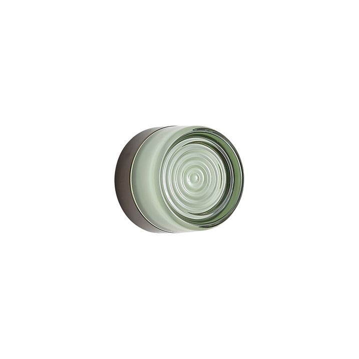 Design vegglampe svart med lysegrønt glass IP44 - Michele