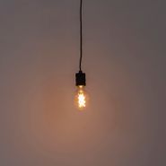 Lampă-suspendată-de-design-neagră-cu-priză---Cavalux