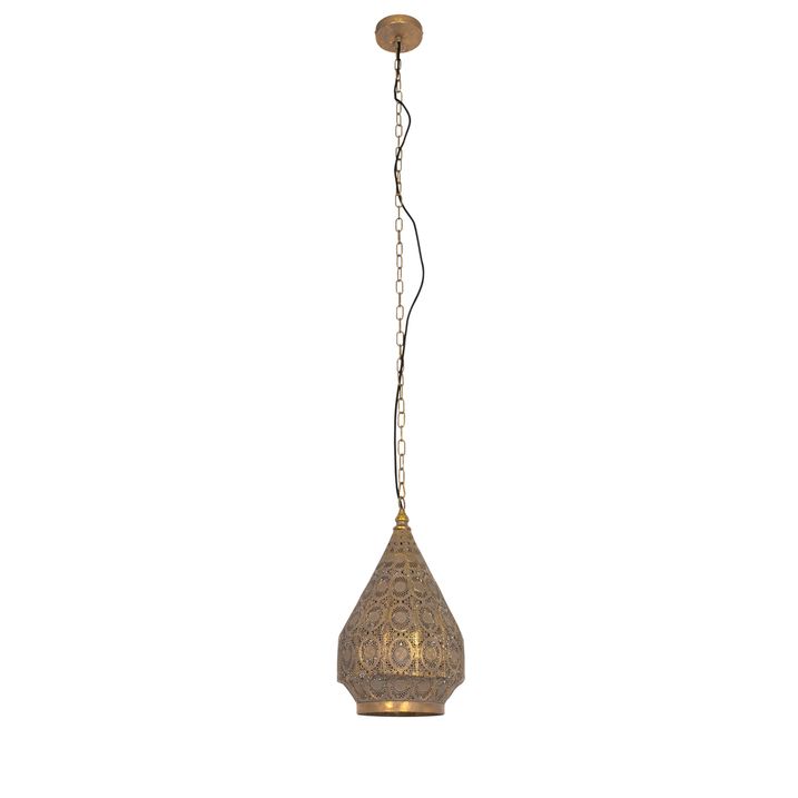 Orientální závěsné svítidlo zlaté 26 cm - Mowgli