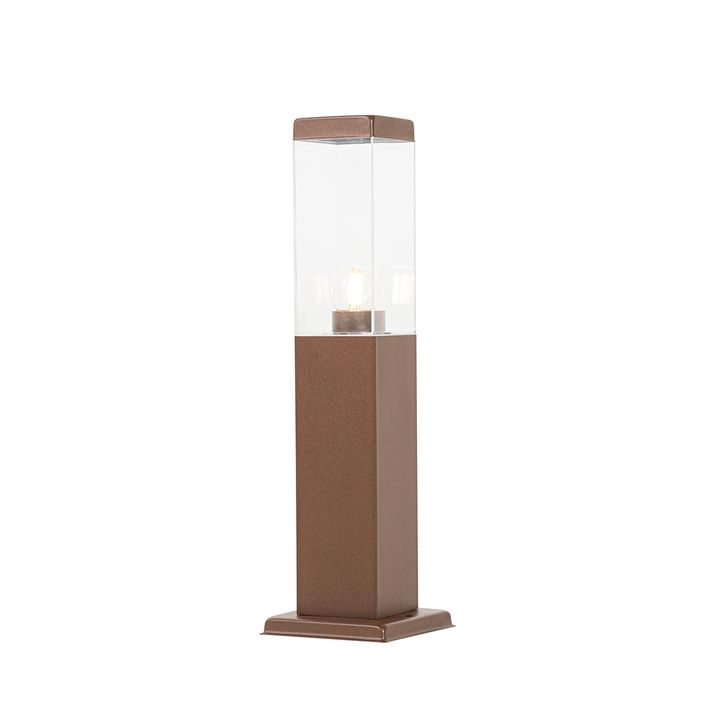Modern dış mekan lamba direği pas kahverengi 45 cm - Malios