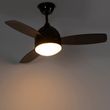 Ventilateur-de-plafond-noir-avec-impression-bois-96cm-avec-télécommande---Rotar