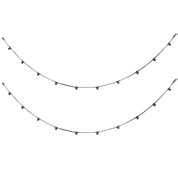 Takılabilir Fişli Siyah Şerit Led 10m 20'li IP44 - Lubber