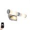 Lámpara de pared inteligente cromo IP44 con 2 G9 Wifi - Bath