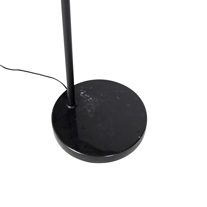 Moderne vloerlamp zwart verstelbaar - Editor