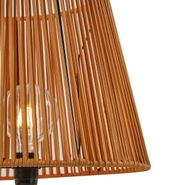 Buiten-vloerlamp-zwart-met-kap-oranje-touw-IP44---Virginia-Jayla