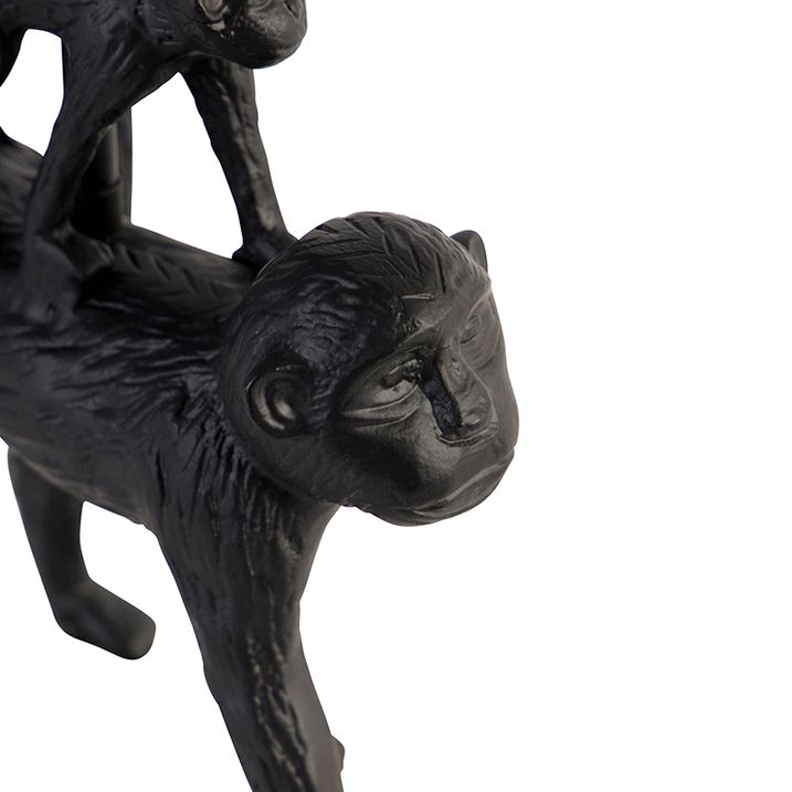 Vintage stolná lampa čierna - Monkey Unge