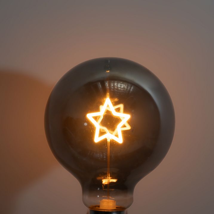 Різдвяна світлодіодна лампа E27 Star Filament G95 Smoke 1,8W 50 лм 1800K