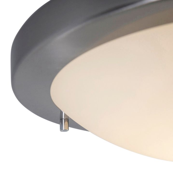 Chytré stropní svítidlo ocel 31 cm vč. WiFi A60 IP44 - Yuma