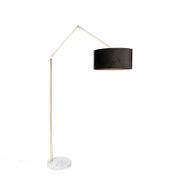 Lámpara-de-pie-moderna-con-pantalla-de-terciopelo-dorado-negra-50-cm---Editor