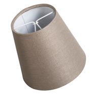 Linen-Clip-On-Lampshade-Taupe-Round-Angled-12/8/11