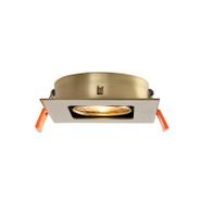 Set-of-6-Square-Recessed-Spotlights-Brass-Adjustable---Artemis