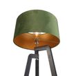 Podna-lampa-tronožac-crna-sa-zelenom-lampom-i-zlatom-50-cm---Puros