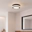 Moderne-udendørs-loftslampe-sort-28-cm-IP44---Flavi