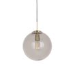 Moderne-hanglamp-messing-met-smoke-glas-30-cm---Ball