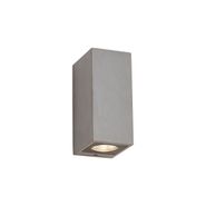 Moderne-utendørs-vegglampe-grå-2-lys-IP44---Pompei