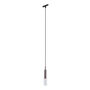Modern-Spotlight-Dark-Bronze-with-Clear-Glass-for-1-Phase-Track-System---Slimline-Loyce