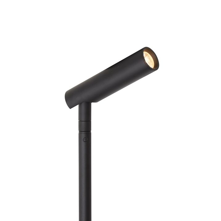 12V systém černý 11 m se 3 bodovými reflektory a 3 lampami vč. LED IP44 - Voltaire Lino Luno