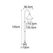 Pametna-vanjska-lampa-antikno-zlato-125-cm-IP44-uključujući-WiFi-A60---Daphne