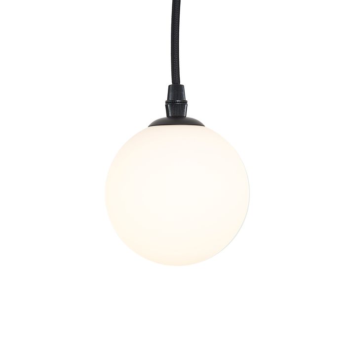 Moderne skinnesystem sort med 2 spotter og 3 pendellamper 1-fase - Slimline Eira