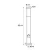 Soketli-80-cm-koyu-gri-dış-mekan-lambası-IP44---Malios