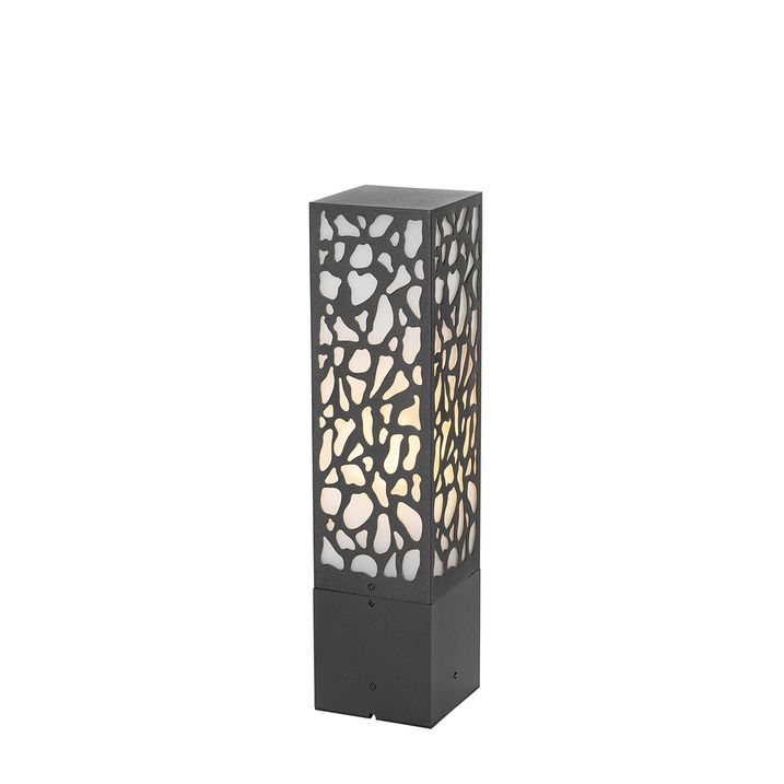 Moderna zunanja svetilka s stebrom črne barve 40 cm IP44 - Nicole