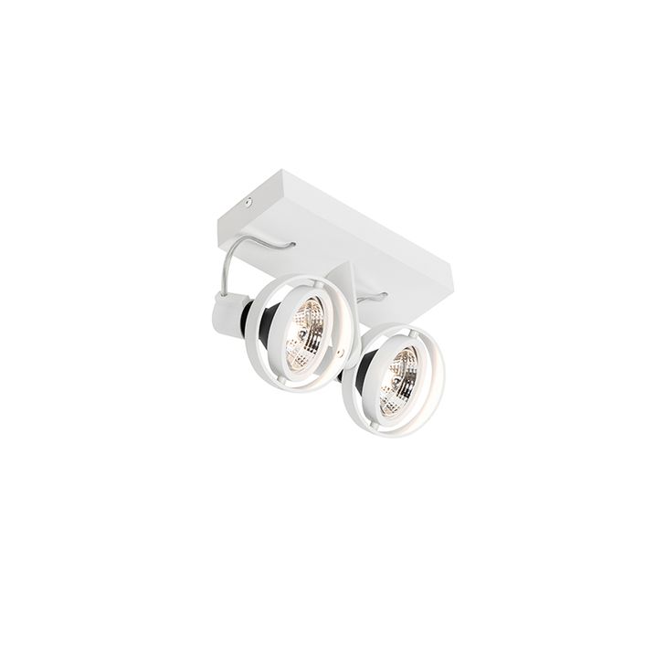 Moderns griestu prožektors balts 2 gaismas GU10 70mm - Master