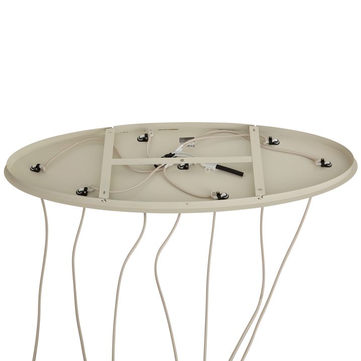 Japandi hanglamp beige 7-lichts - Pluni Tuba