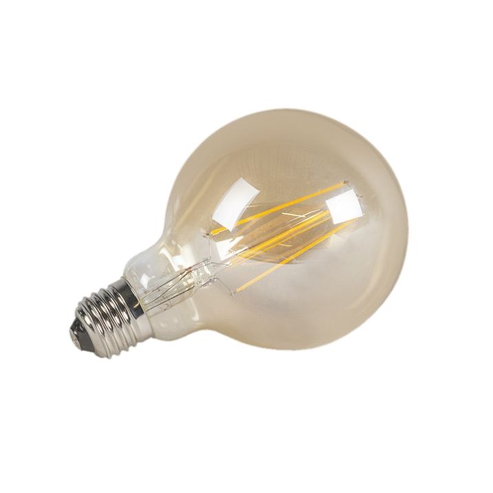 E27 Stmievateľná LED žiarovka G95 zlatá 5W 450lm 2200K