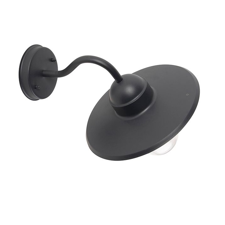 Inteligentná rustikálna nástenná lampa antracit IP44 vrátane wifi E27 - Kansas