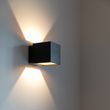 Lámpara-de-pared-de-diseño-negro/dorado-con-LED---Caja
