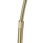 Lámpara-de-pie-de-arco-moderna-latón-con-base-de-mármol-y-pantalla-negra-32,5-cm---XXL