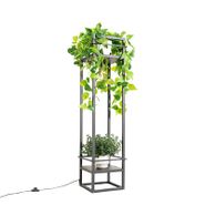 Industriële-vloerlamp-zwart---Cage-Rack