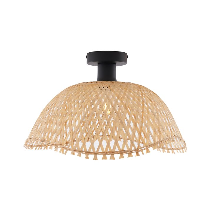 Tavani Art Deco E zezë me Bambu natyral 40cm - Alka