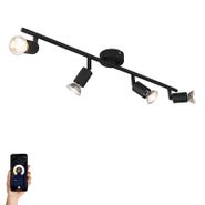 Faretto-intelligente-nero-inclinabile-con-WiFi-GU10---Jeany