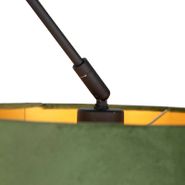 Zidna-svjetiljka-crna-sa-zelenom-sjenilom-od-baršuna-sa-zlatom-35-cm---Blitz