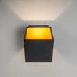 Set-mit-2-Design-Wandleuchten-Schwarz/Gold-inkl.-LED---Caja