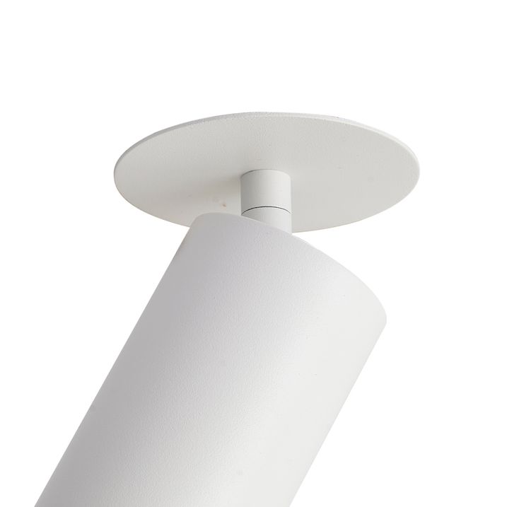 Σετ 6 μοντέρνα χωνευτά σποτ λευκά GU10 50mm IP44 - Chels